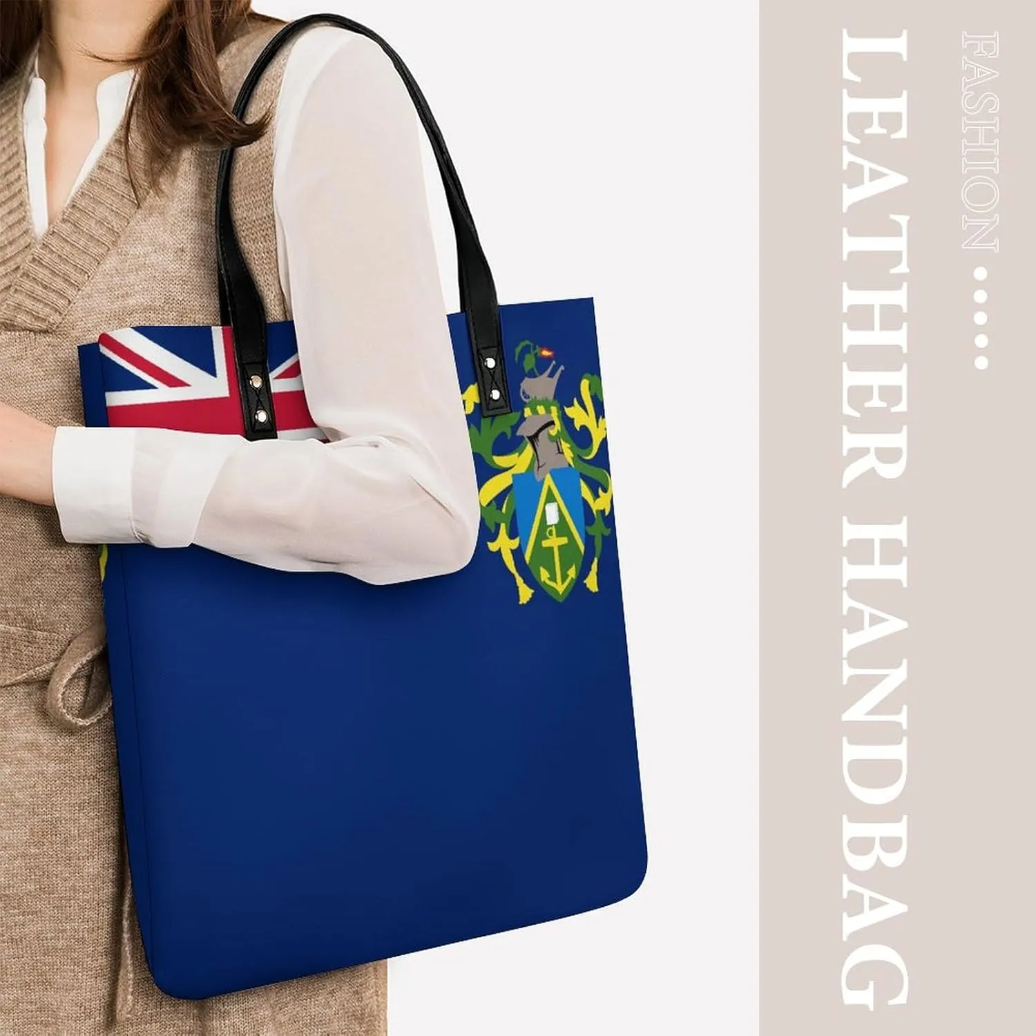 Fashionable Papua New Guinea Flag Women's Leather Hobo Tote Bag Large Capacity for Daily Essentials