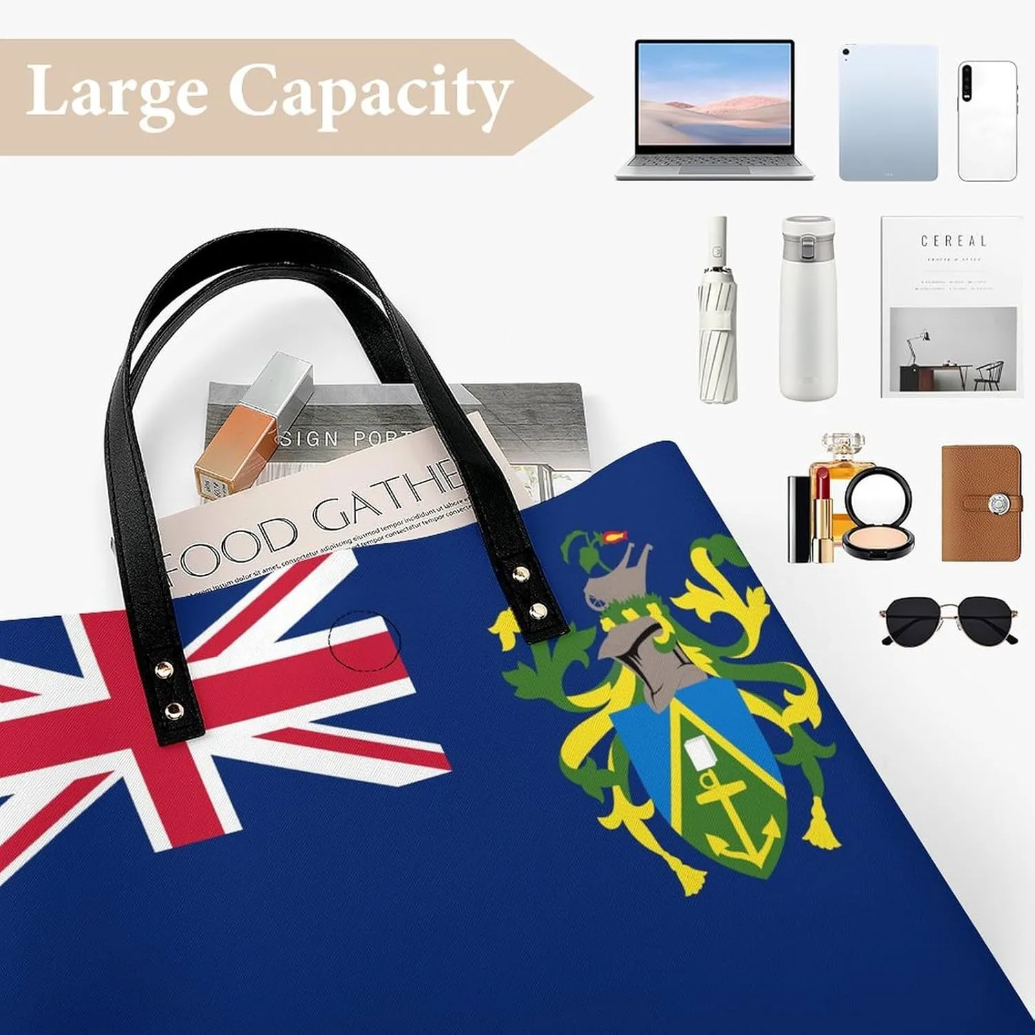 Fashionable Papua New Guinea Flag Women's Leather Hobo Tote Bag Large Capacity for Daily Essentials