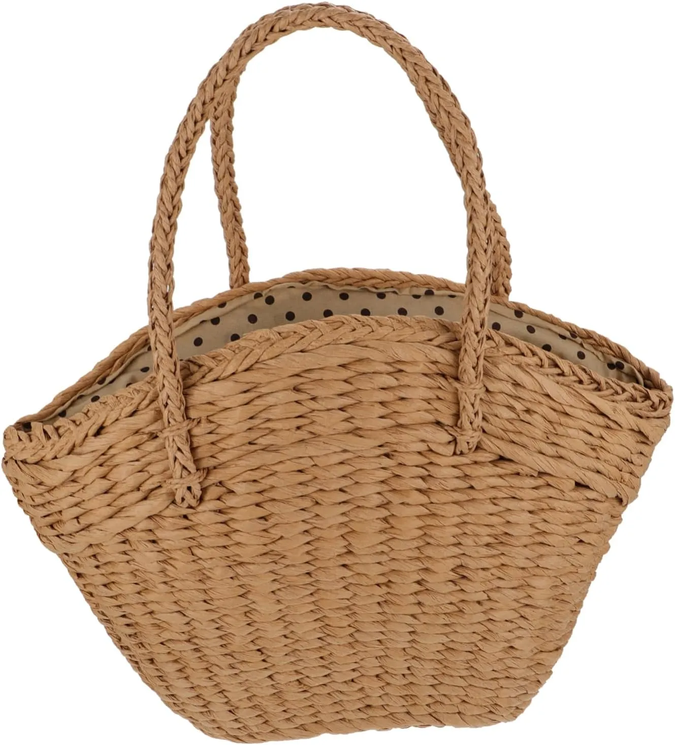 Fashionable Woven Shoulder Bag for Women Storage Handbag Weave Tote for Summer Outings and Casual Use