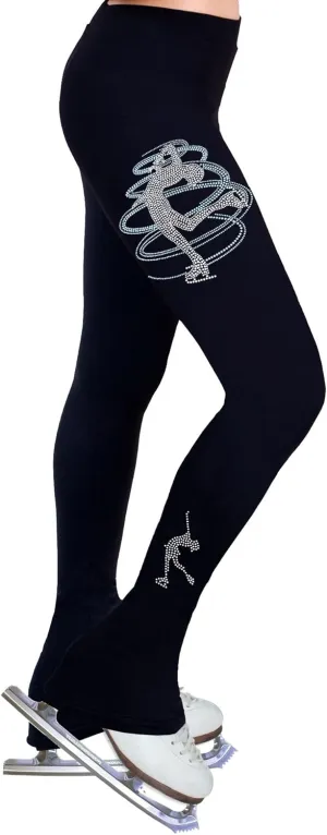 Figure Skating Practice Pants with Rhinestones R233MIX