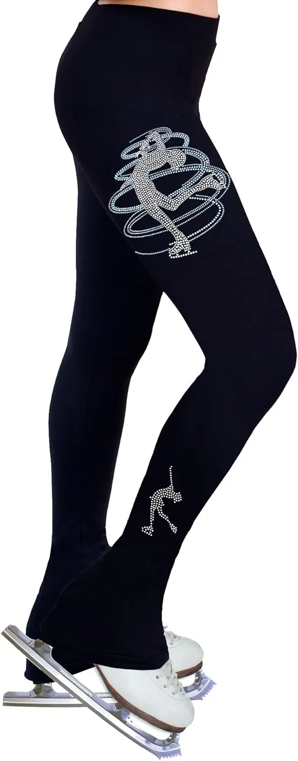 Figure Skating Practice Pants with Rhinestones R233MIX