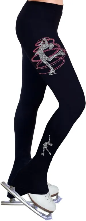 Figure Skating Practice Pants with Rhinestones R233MIX