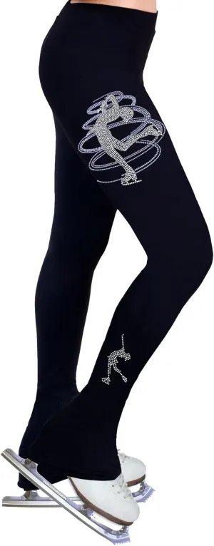 Figure Skating Practice Pants with Rhinestones R233MIX