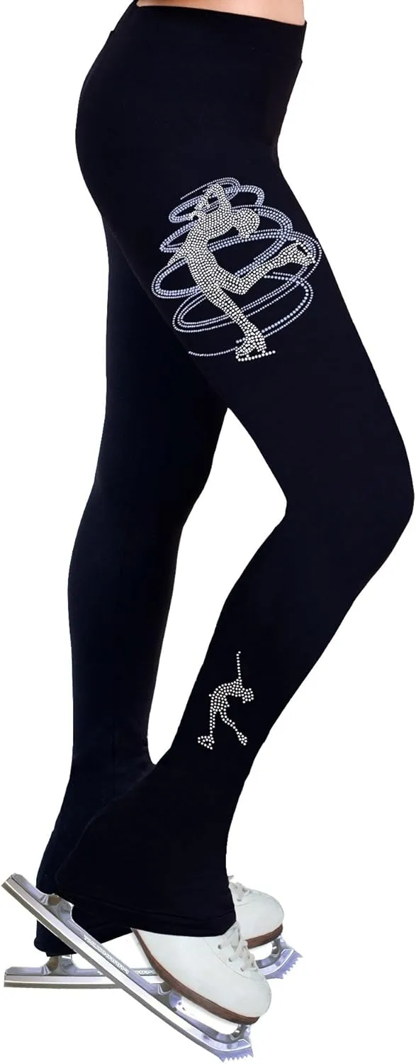 Figure Skating Practice Pants with Rhinestones R233MIX