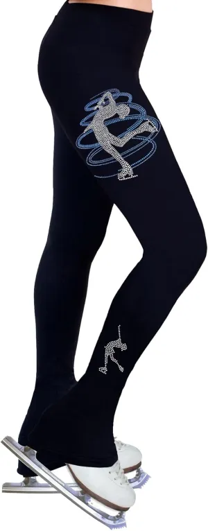 Figure Skating Practice Pants with Rhinestones R233MIX