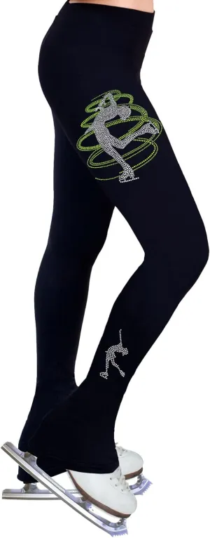 Figure Skating Practice Pants with Rhinestones R233MIX