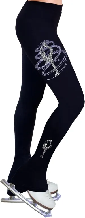 Figure Skating Practice Pants with Rhinestones R255MIX