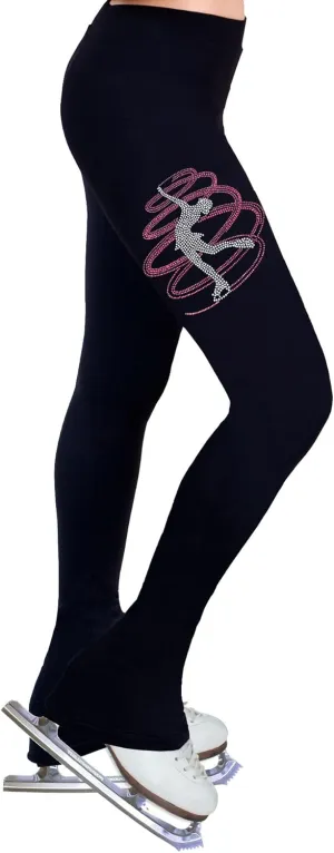 Figure Skating Practice Pants with Rhinestones R257RP