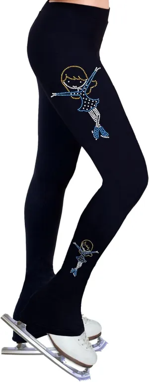 Figure Skating Practice Pants with Rhinestones R404B