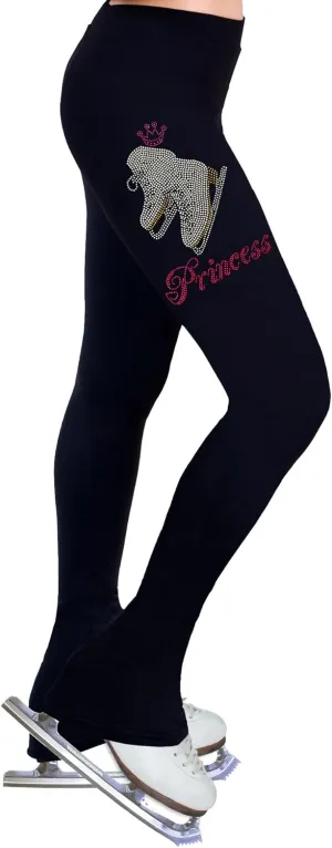 Figure Skating Practice Pants with Rhinestones R405 - Child Sizes