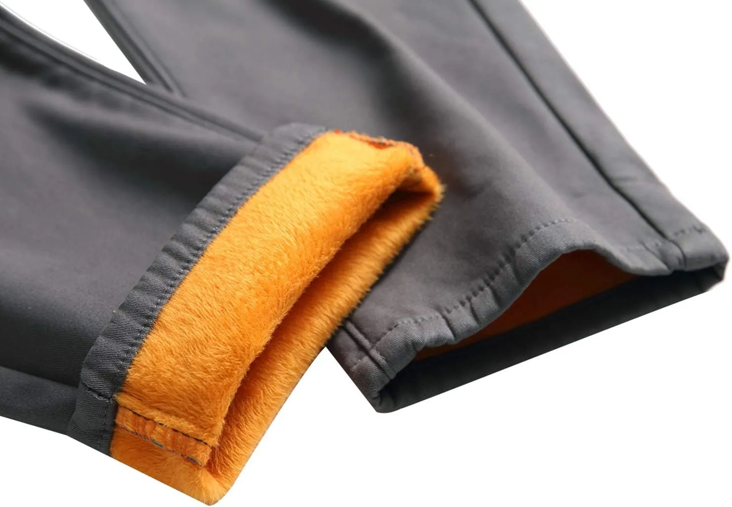 FREDD MARSHALL Men's Fleece Lined Skinny Winter Slim Fit Thicken Warm Stretch Jeans