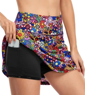 Fulbelle Tennis Skirts for Women with Pockets High Waisted Athletic Golf Skorts Skirts