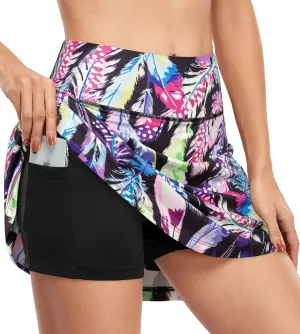 Fulbelle Tennis Skirts for Women with Pockets High Waisted Athletic Golf Skorts Skirts