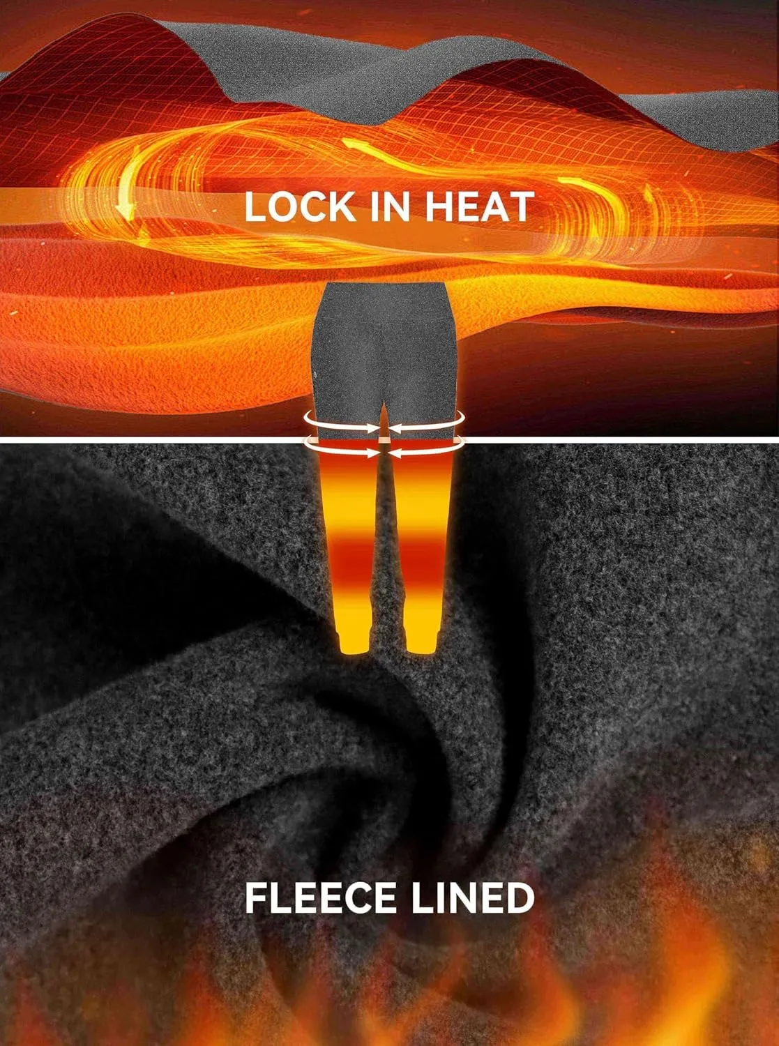 G Gradual Women's Fleece Lined Joggers High Waisted Water Resistant Thermal Hiking Pants Cold Weather Sweatpants with Pockets