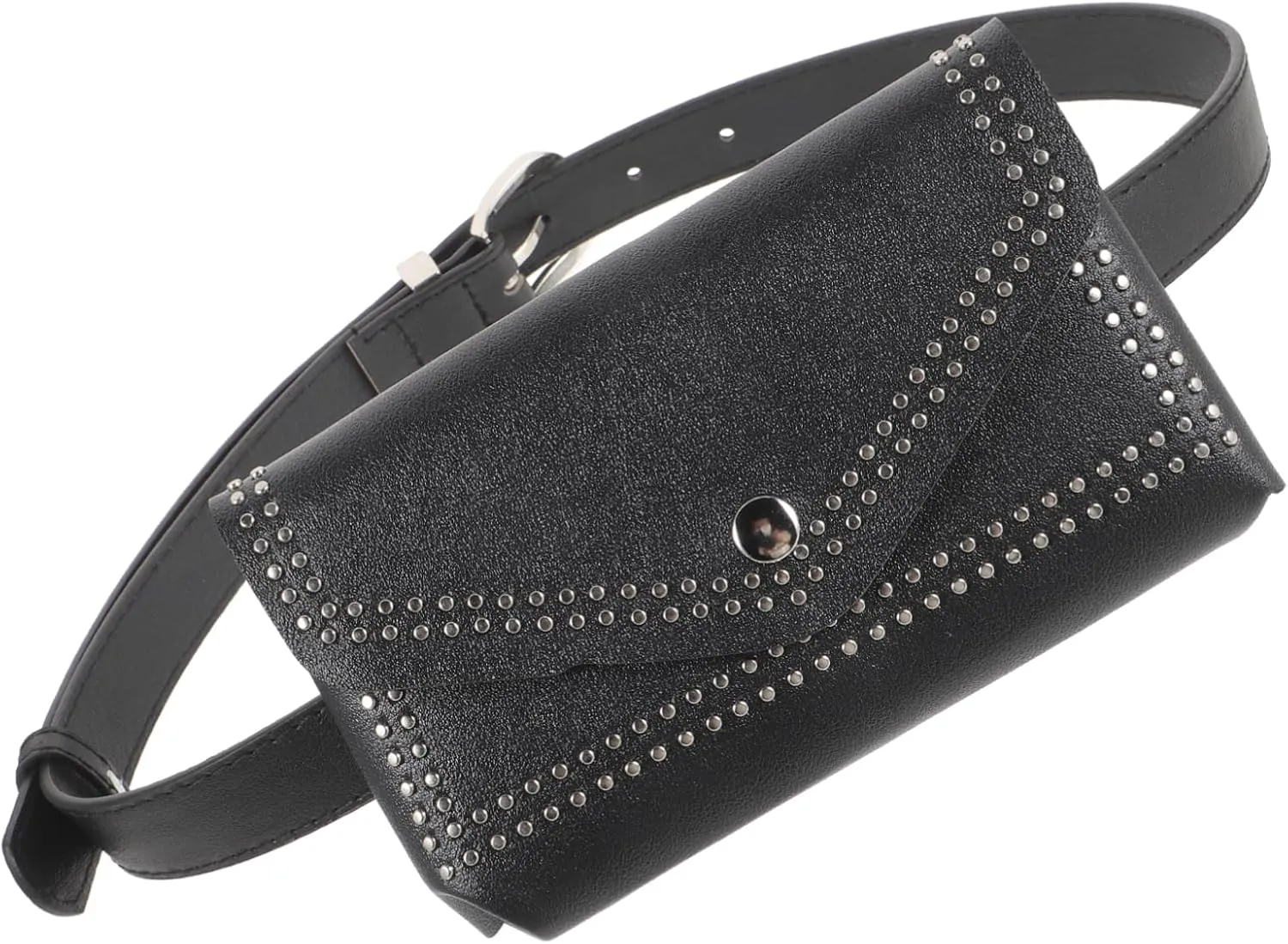 GALPADA Fashionable Women's Waist Bag Leather Belt Bag Multi-function Small Pouch for Business Cards Wallet Lipstick