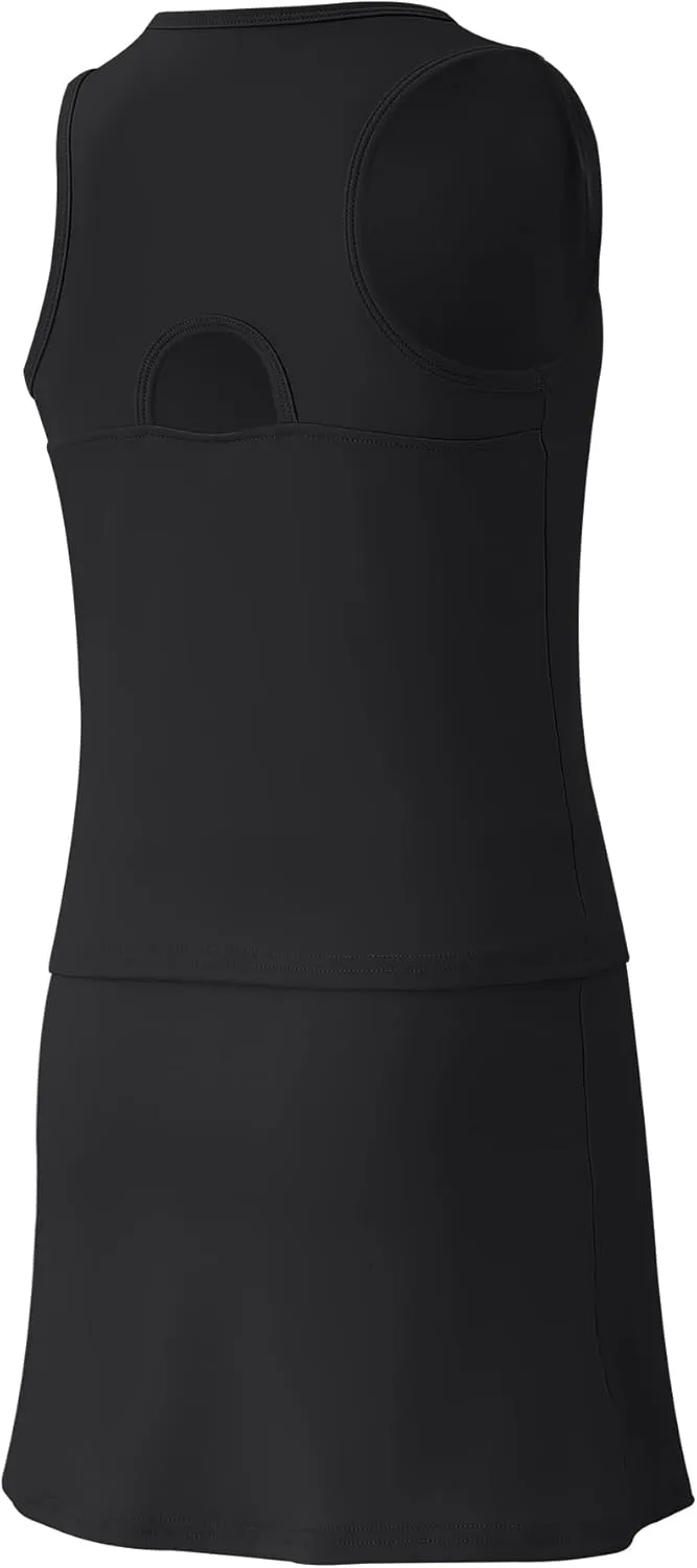 Girls Tennis Dress Golf Outfit Sets Sleeveless Tank Top Skirt Skorts with Shorts Pockets 4-13Y
