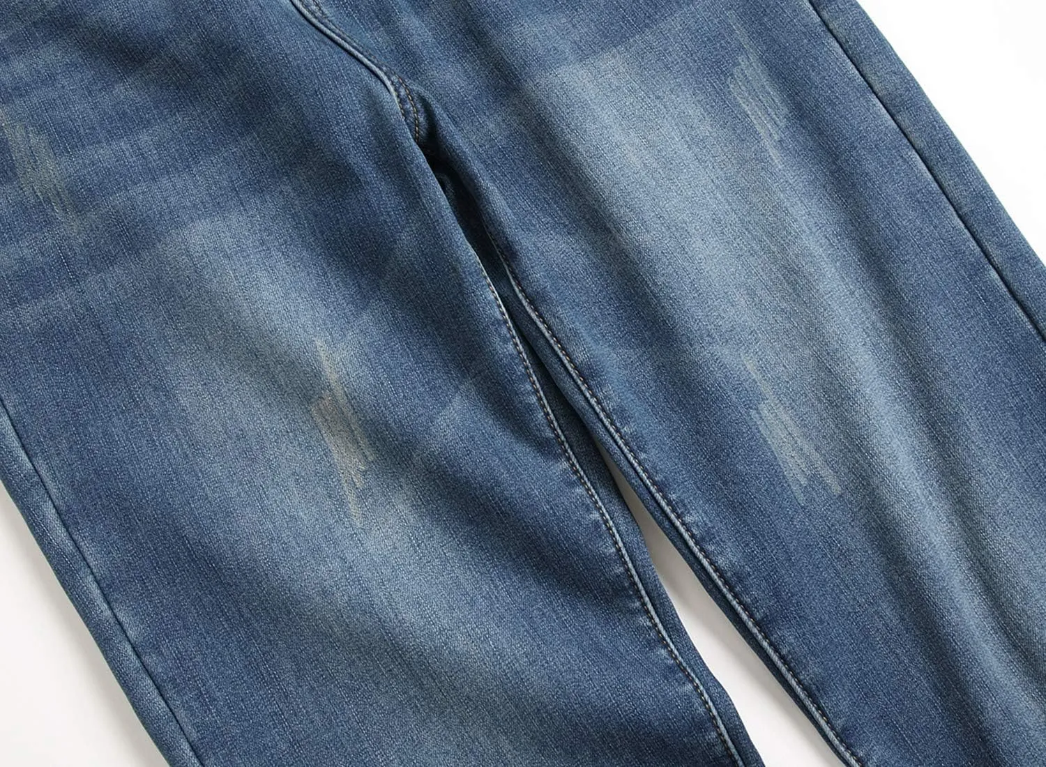 GUNLIRE Men's Thermal Fleece Lined Jeans Winter Slim Fit Thicken Stretch Warm Denim Pants