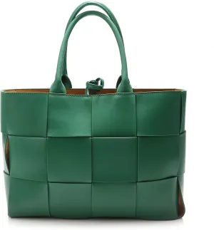 Handbags for women Simple and fashionable commuter women's bag braided cowhide solid color large-capacity handbag