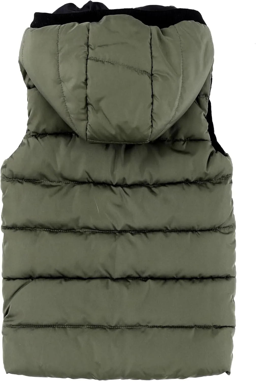 Hiheart Boys Girls Zip-up Fleece Lined Cotton Padded Vest with Hood