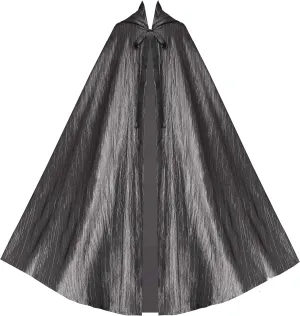Historical Gothic Steampunk Victorian Hooded Renaissance Cape Cloak Silver