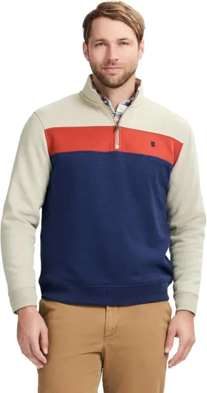 IZOD Men's Advantage Performance Quarter Zip Fleece Pullover Sweatshirt