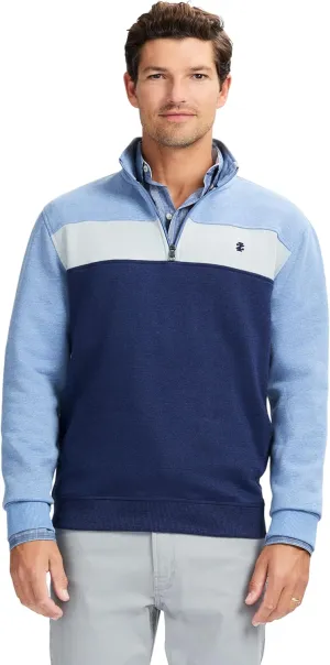 IZOD Men's Advantage Performance Quarter Zip Fleece Pullover Sweatshirt
