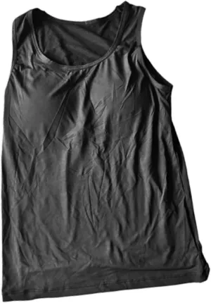 jojomis Mens Padded Tank Top Workout Shirt - Fitness Training Sleeveless Undershirt for Gym, Black, S