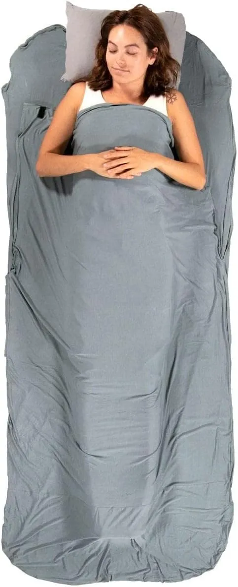 Klymit Nest Sleeping Bag Liner, 1-Person Sleeping Bag Insert,Grey