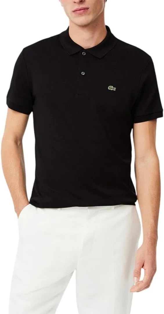 Lacoste Men's Short Sleeve Pima Jersey Interlock Regular Fit Polo Shirt