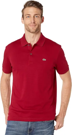 Lacoste Men's Short Sleeve Pima Jersey Interlock Regular Fit Polo Shirt