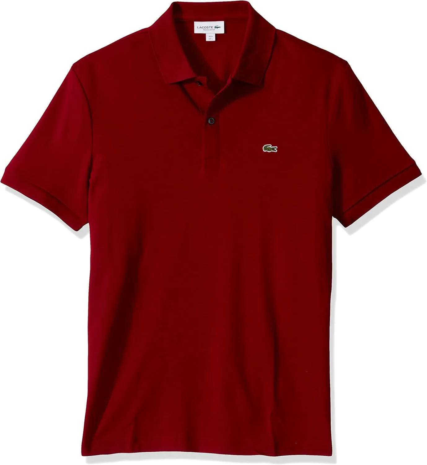 Lacoste Men's Short Sleeve Pima Jersey Interlock Regular Fit Polo Shirt