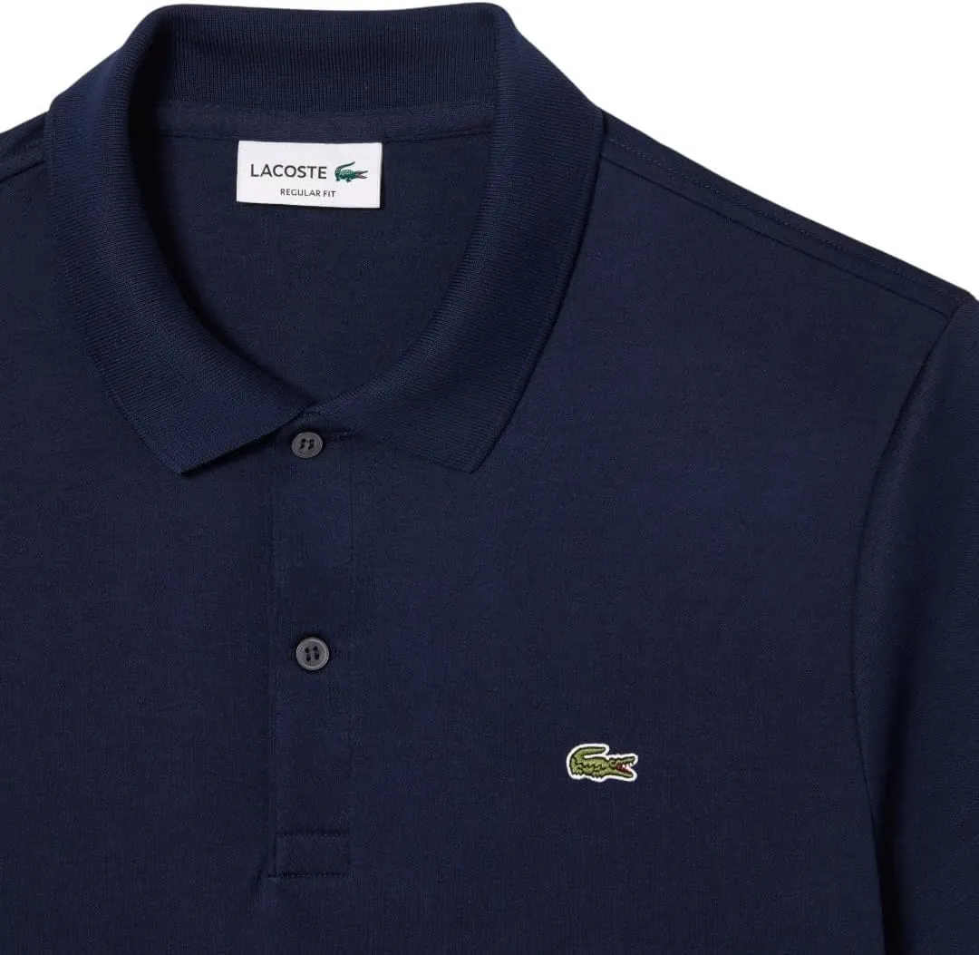Lacoste Mens Short Sleeve Pima Jersey Interlock Regular Fit Polo