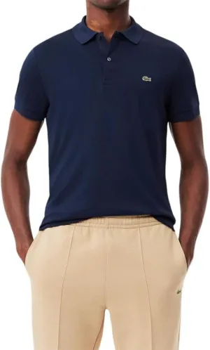 Lacoste Mens Short Sleeve Pima Jersey Interlock Regular Fit Polo