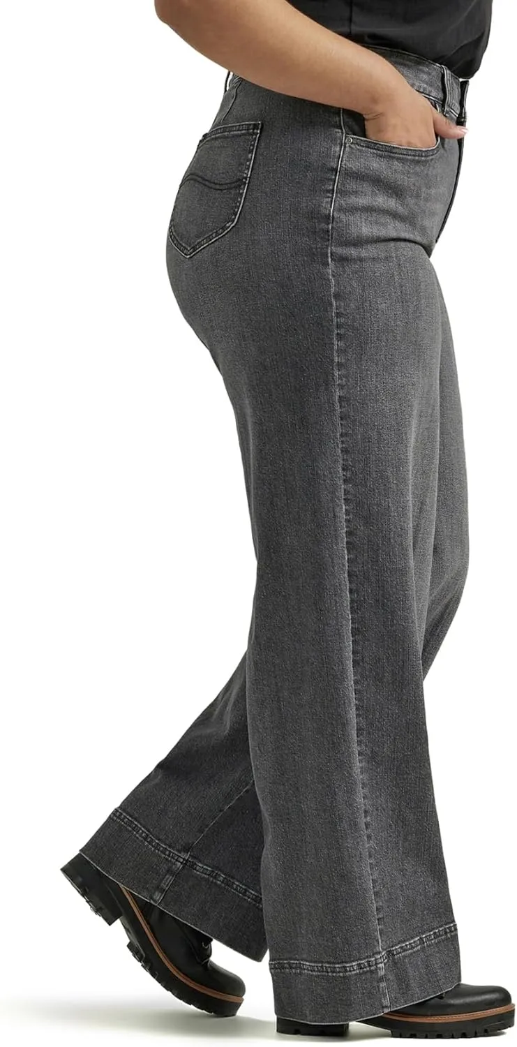 Lee Women's Plus Size Legendary High Rise Trouser Jean