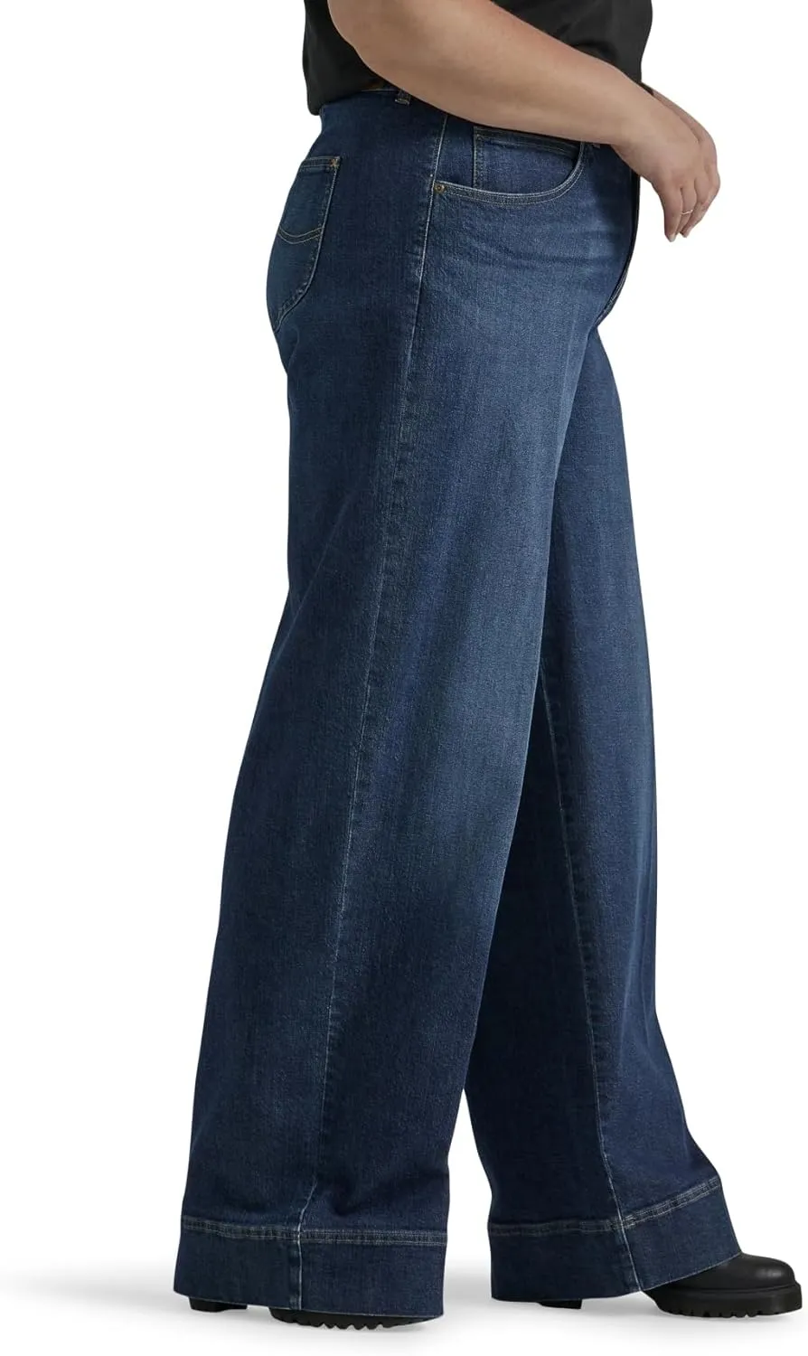 Lee Women's Plus Size Legendary High Rise Trouser Jean
