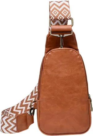 LIFKOME Boho Chest Bag Sling Bag for Women Fashionable Fanny Pack Travel and Hiking