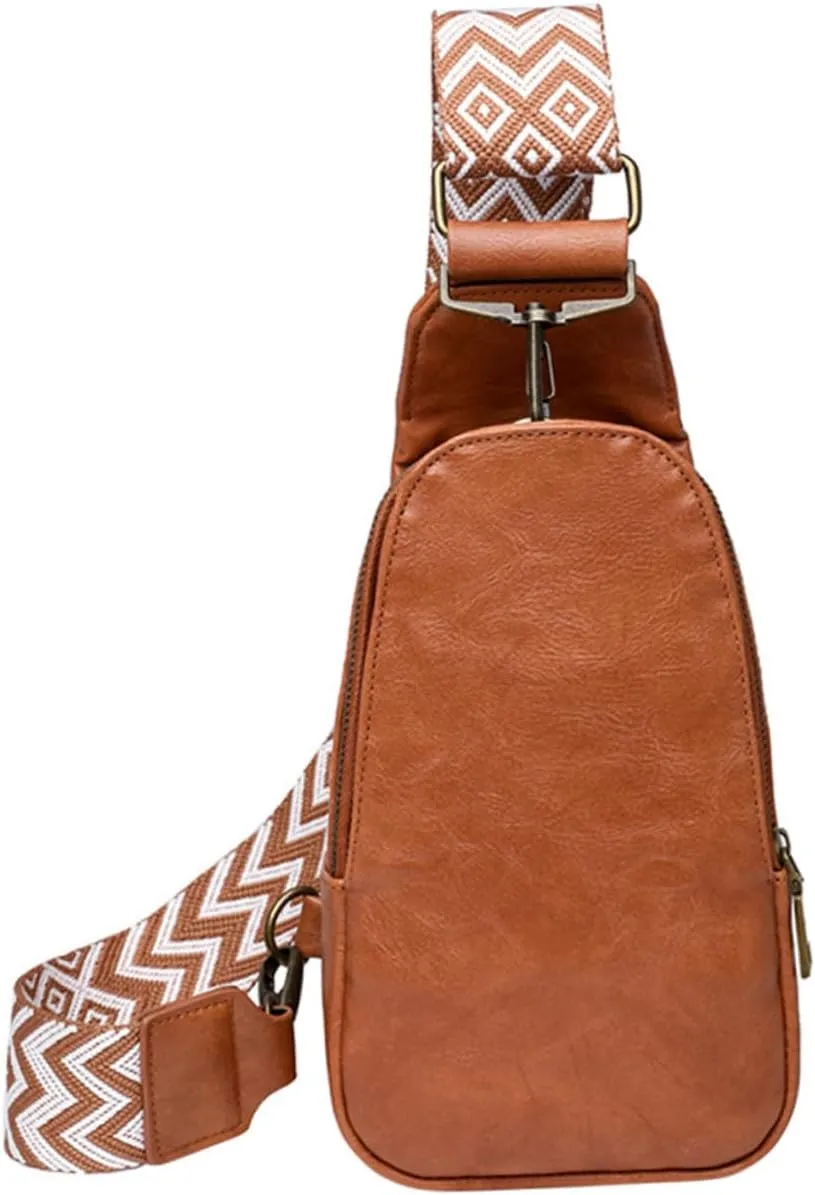 LIFKOME Boho Chest Bag Sling Bag for Women Fashionable Fanny Pack Travel and Hiking