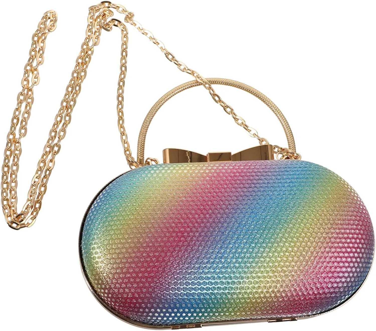 LIFKOME Women's Crossbody Clutch Bag Fashionable Evening Purse Rhinestones Mini Clutch for Women