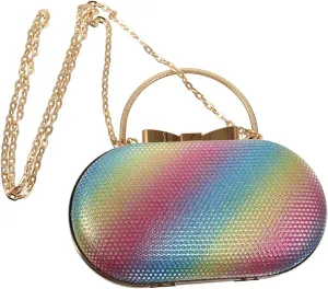 LIFKOME Women's Crossbody Clutch Bag Fashionable Evening Purse Rhinestones Mini Clutch for Women