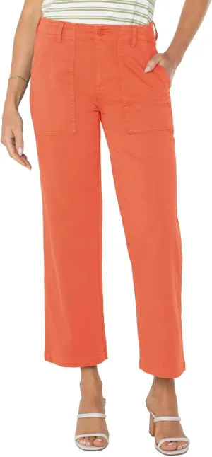 Liverpool Women's Cargo Wide Leg Crop