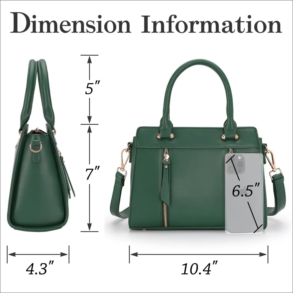LJOSEIND Small Satchel Purses for Women - Fashionable Handbags, Top Handle Crossbody Bags with Adjustable Strap