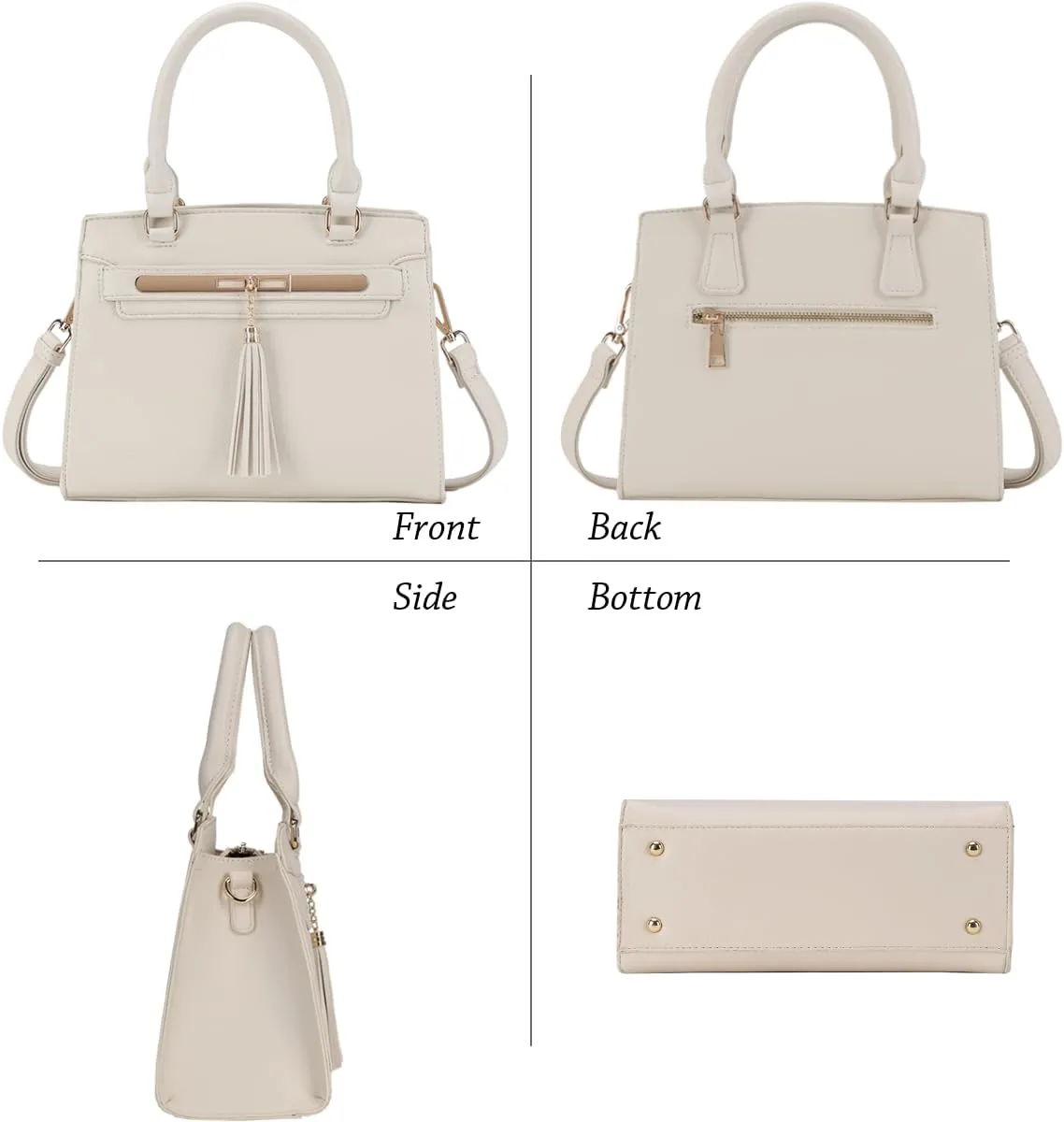 LJOSEIND Small Satchel Purses for Women - Fashionable Handbags, Top Handle Crossbody Bags with Adjustable Strap