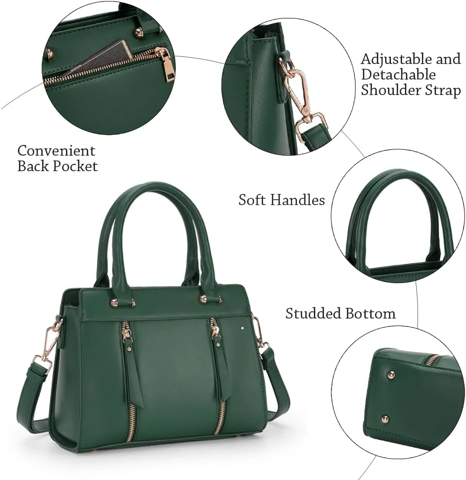 LJOSEIND Small Satchel Purses for Women - Fashionable Handbags, Top Handle Crossbody Bags with Adjustable Strap