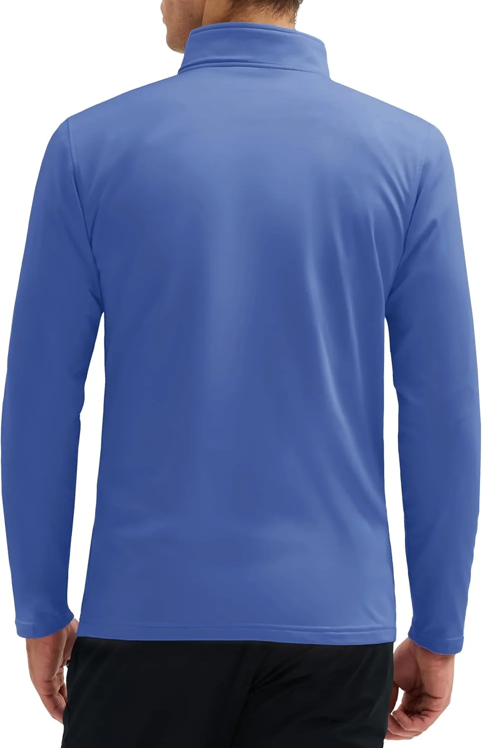 MAGCOMSEN Quarter Zip Pullover Men 1/4 Zip Golf Jacket Fleece Lined Water Resistant Sweatshirt 2 Zipper Pockets Winter