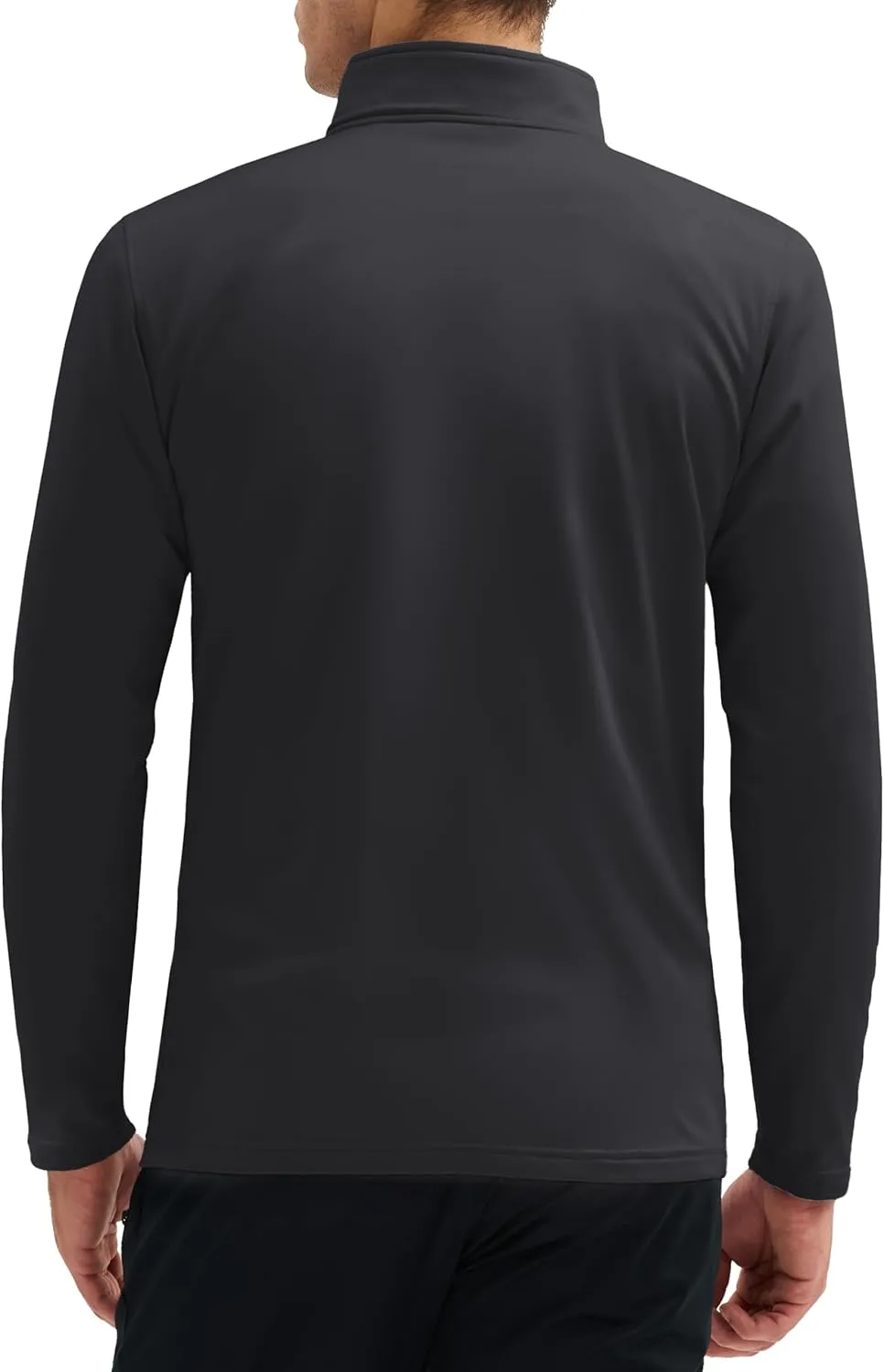 MAGCOMSEN Quarter Zip Pullover Men 1/4 Zip Golf Jacket Fleece Lined Water Resistant Sweatshirt 2 Zipper Pockets Winter
