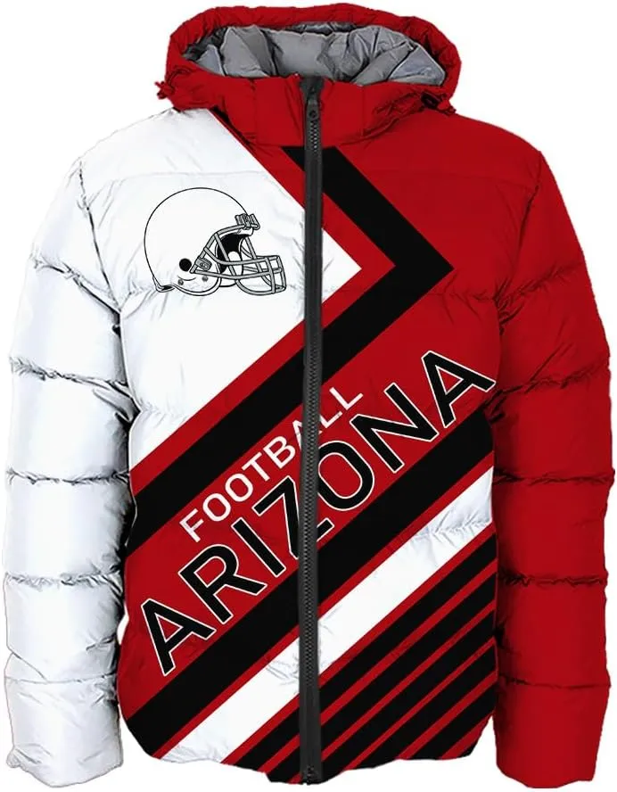Men Football Jacket Personalized Puffer Coat Down Jacket Any Name Number Plus Size Apparel Padded Jacket