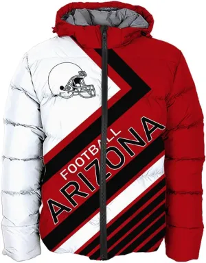 Men Football Jacket Personalized Puffer Coat Down Jacket Any Name Number Plus Size Apparel Padded Jacket