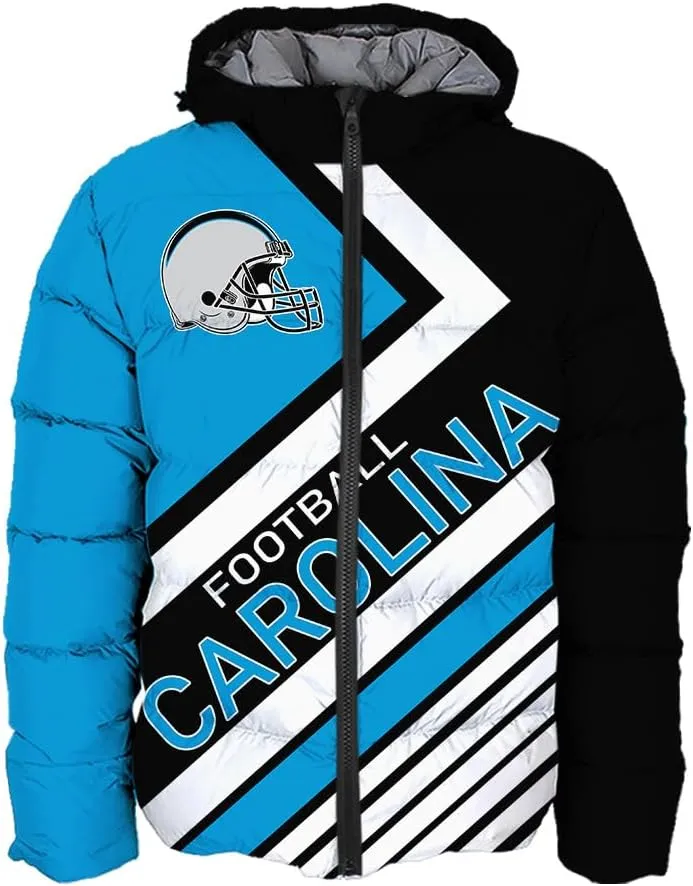 Men Football Jacket Personalized Puffer Coat Down Jacket Any Name Number Plus Size Apparel Padded Jacket