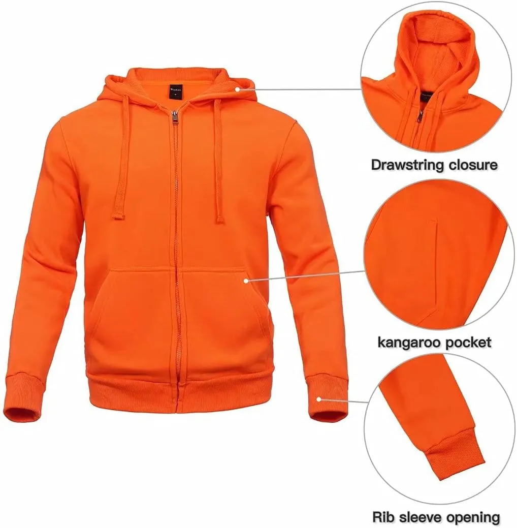 Men's hoodie sweatsuit Full-Zip fleece track suits casual jogger set outdoor sportswear