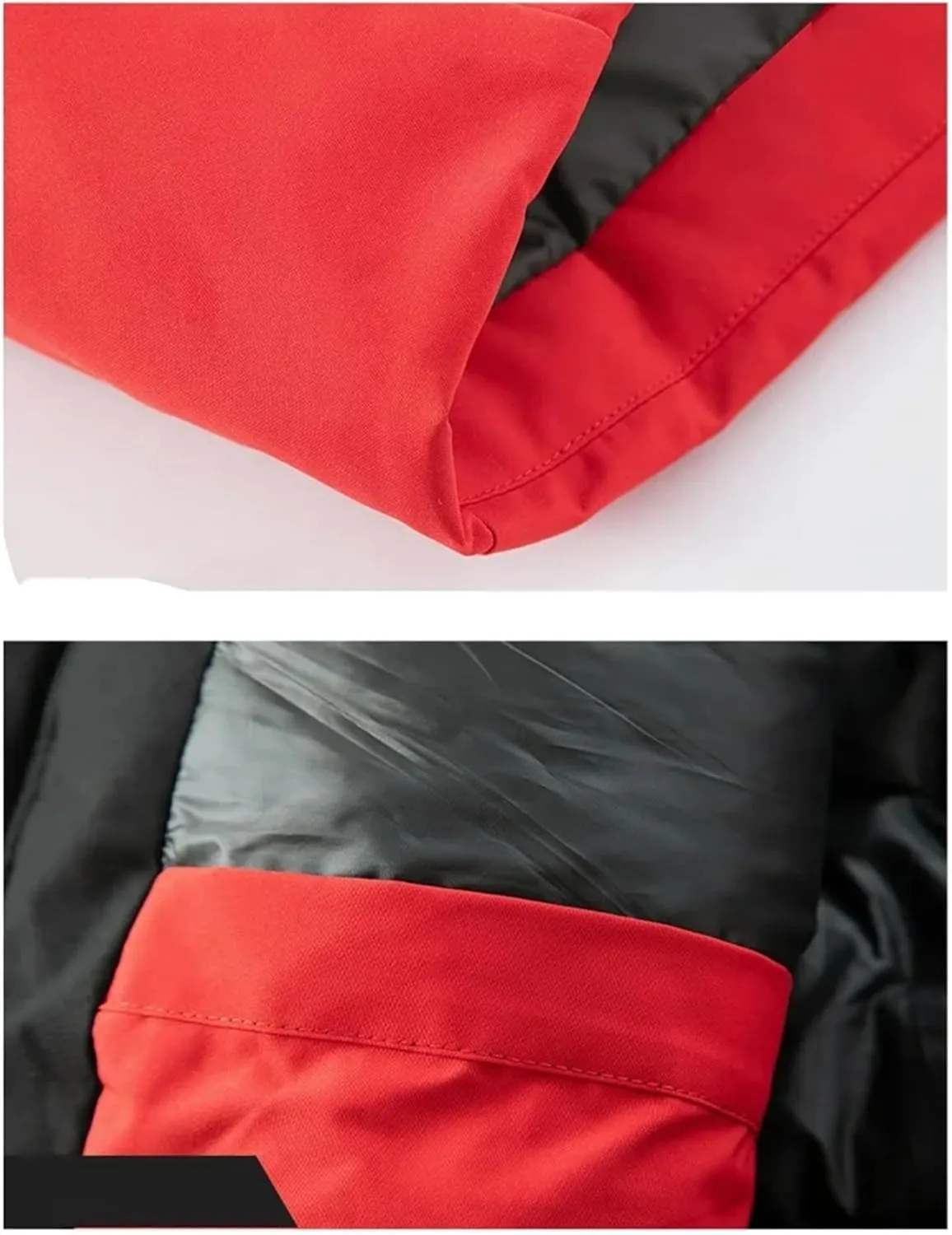 Men's Long Luxury Business Thickened Cotton Warm Parkas Snow Hooded Padded Coat Cold Weather